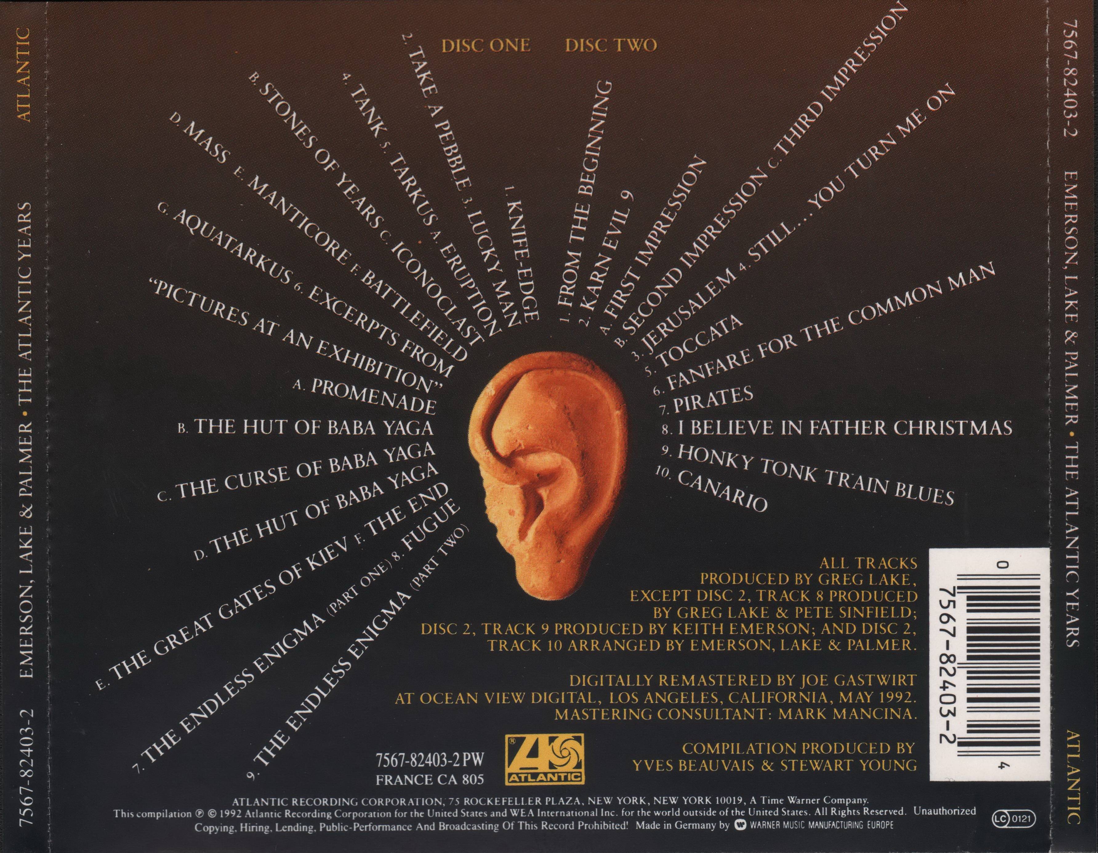 Emerson, Lake and Palmer The Atlantic Years [ak d]